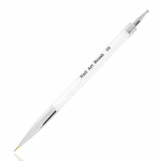 Pędzelek z sondą do zdobień biały nr 00