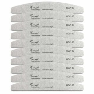 Pilnik półksiężyc - łódka 80/100 zebra 10 sztuk