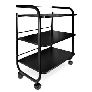 Stolik czarny 3 półki z uchwytem G