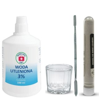 Zestaw do brwi i rzęs henna proszkowa czarna KAMA