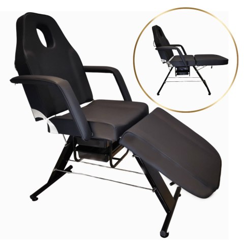 Fotel z kuwetami BASIC czarny