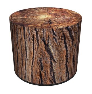 Okrągła pufa dekoracyjna, Bertoni, nadruk Akacja - do salonu, do pokoju dziecka, walec 40cm, elegancka, zamek błyskawiczny, zdej