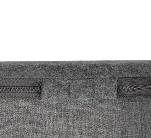 Okrągła pufa dekoracyjna, Bertoni, nadruk Brzoza - do salonu, do pokoju dziecka, walec 40cm, elegancka, zamek błyskawiczny, zdej