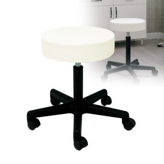 Taboret kosmetyczny BASIC bez oparcia biały