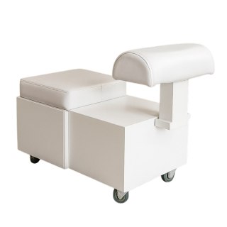 Taboret pufa z podnóżkiem do pedicure