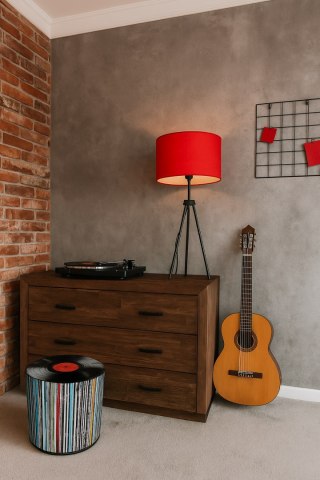 Okrągła pufa dekoracyjna, Bertoni, nadruk Vinyl - do salonu, do pokoju dziecka, walec 40cm, elegancka, zamek błyskawiczny, zdejm