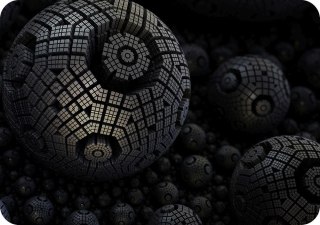 Podkładka na biurko 50×70 cm, wzór Fractal - ekologiczny filc, nadruk HD, ochrona blatu, do biura i pokoju - Bertoni