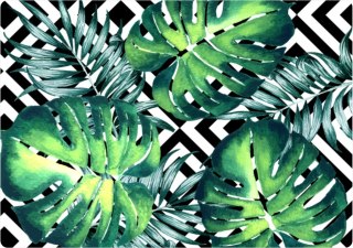 Podkładka prostokątna na stół 29×42 cm, wzór Kostaryka - ekologiczny filc, pranie 40 °C, Bertoni