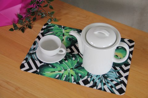 Podkładka prostokątna na stół 29×42 cm, wzór Kostaryka - ekologiczny filc, pranie 40 °C, Bertoni