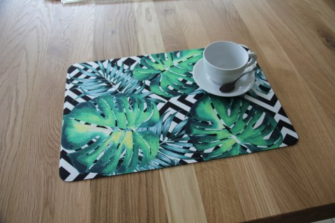 Podkładka prostokątna na stół 29×42 cm, wzór Kostaryka - ekologiczny filc, pranie 40 °C, Bertoni