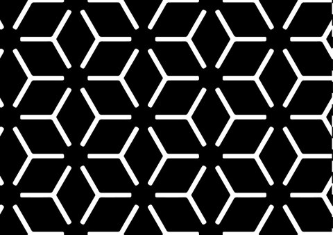 Podkładka prostokątna na stół 29×42 cm, wzór Star - ekologiczny filc, pranie 40 °C, Bertoni