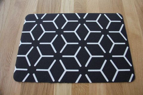 Podkładka prostokątna na stół 29×42 cm, wzór Star - ekologiczny filc, pranie 40 °C, Bertoni