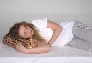 Poduszka półwałek Akacja 10x40 cm - ergonomiczna, z pianką memory, pod plecy, kark i szyję, dekoracyjna - Bertoni