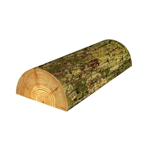 Poduszka półwałek Omszony 10x40 cm - ergonomiczna, z pianką memory, pod plecy, kark i szyję, dekoracyjna - Bertoni