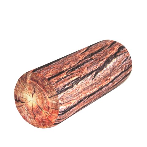 Poduszka rehabilitacyjna wałek Akacja Ø15x40 cm - welur, pianka memory foam, do podparcia karku i pleców, Bertoni