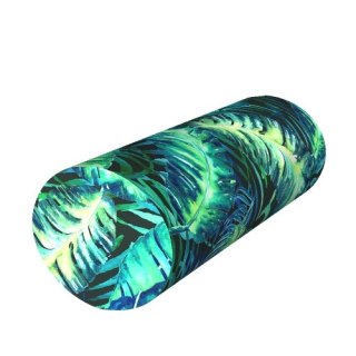 Poduszka rehabilitacyjna wałek Calipso Ø15x40 cm - welur, pianka memory foam, do podparcia karku i pleców, Bertoni