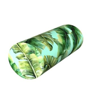 Poduszka rehabilitacyjna wałek Ibiza Day Ø15x40 cm - welur, pianka memory foam, do podparcia karku i pleców, Bertoni