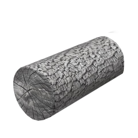 Poduszka rehabilitacyjna wałek Olcha Ø15x40 cm - welur, pianka memory foam, do podparcia karku i pleców, Bertoni