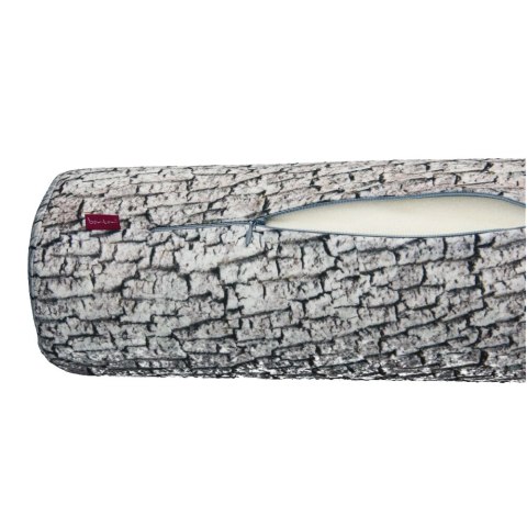 Poduszka rehabilitacyjna wałek Olcha Ø15x40 cm - welur, pianka memory foam, do podparcia karku i pleców, Bertoni
