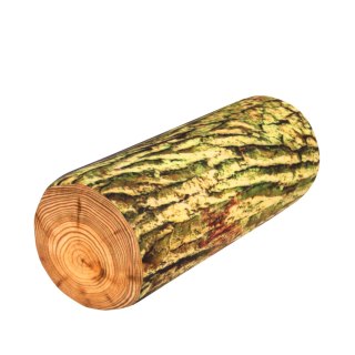 Poduszka rehabilitacyjna wałek Omszony Ø15x40 cm - welur, pianka memory foam, do podparcia karku i pleców, Bertoni