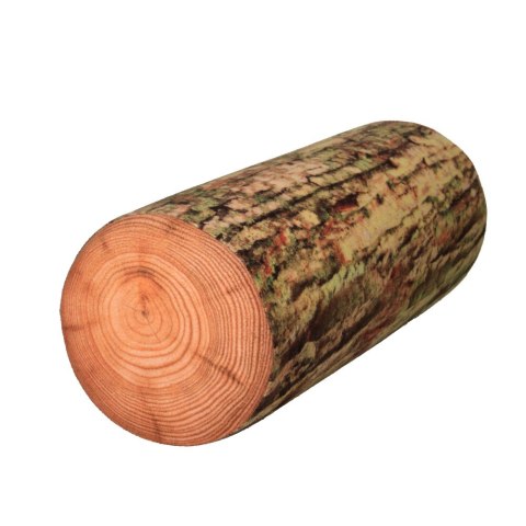 Poduszka rehabilitacyjna wałek Omszony Ø15x40 cm - welur, pianka memory foam, do podparcia karku i pleców, Bertoni