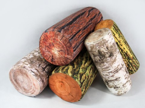 Poduszka rehabilitacyjna wałek Omszony Ø15x40 cm - welur, pianka memory foam, do podparcia karku i pleców, Bertoni