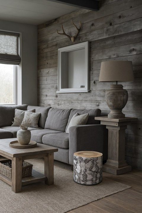 Pufa Codura Wodoodporna do Domu i Ogrodu - wzór Breza, Elegancka, Wygodna, Stabilna, Zamek Błyskawiczny, 40 cm, Bertoni