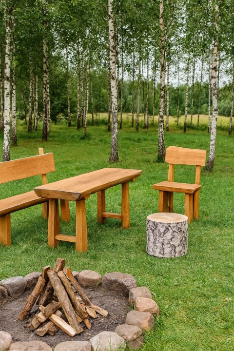 Pufa Codura Wodoodporna do Domu i Ogrodu - wzór Breza, Elegancka, Wygodna, Stabilna, Zamek Błyskawiczny, 40 cm, Bertoni