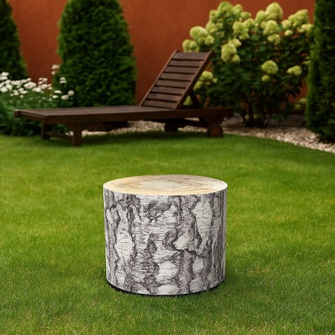 Pufa Codura Wodoodporna do Domu i Ogrodu - wzór Breza, Elegancka, Wygodna, Stabilna, Zamek Błyskawiczny, 40 cm, Bertoni