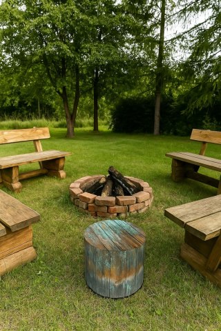 Pufa Codura Wodoodporna do Domu i Ogrodu - wzór Havana, Elegancka, Wygodna, Stabilna, Zamek Błyskawiczny, 40 cm, Bertoni