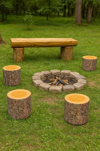 Pufa Codura Wodoodporna do Domu i Ogrodu - wzór Sosna, Elegancka, Wygodna, Stabilna, Zamek Błyskawiczny, 40 cm, Bertoni