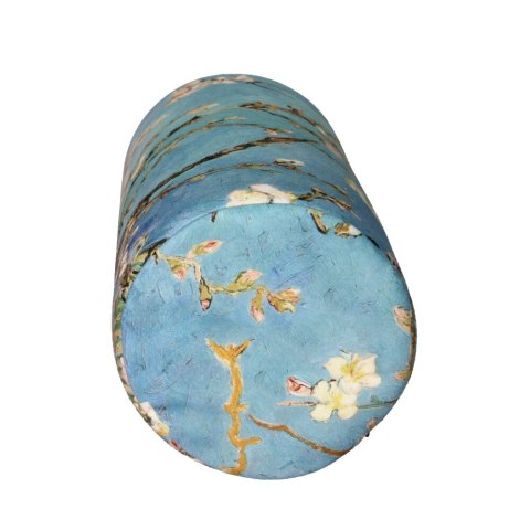 Poduszka rehabilitacyjna wałek Almond Ø15x40 cm - welur, pianka memory foam, do podparcia karku i pleców, Bertoni