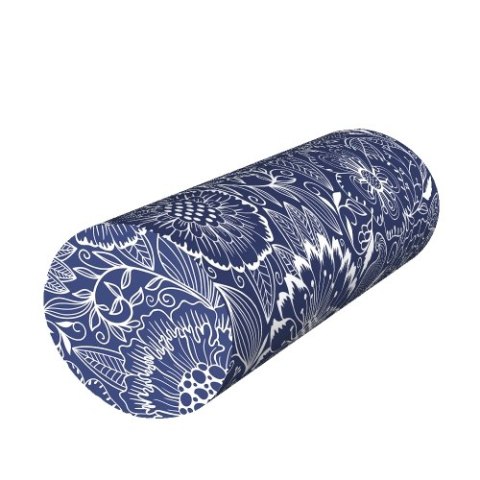 Poduszka rehabilitacyjna wałek Granada Ø15x40 cm - welur, pianka memory foam, do podparcia karku i pleców, Bertoni