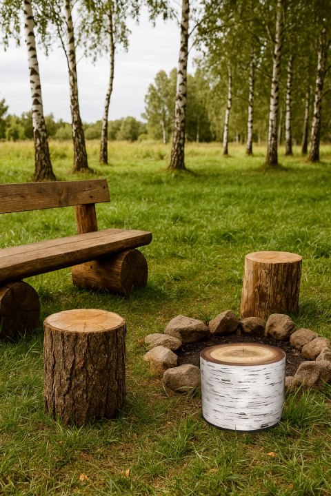 Pufa Codura Wodoodporna do Domu i Ogrodu - wzór Alba, Elegancka, Wygodna, Stabilna, Zamek Błyskawiczny, 40 cm, Bertoni