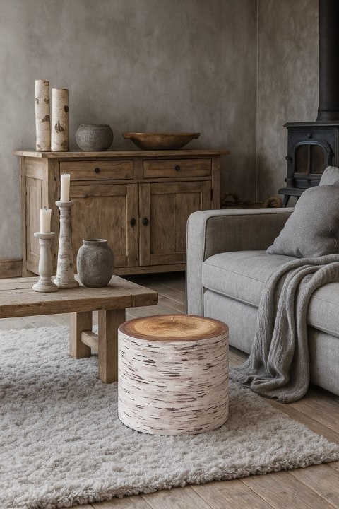 Pufa Codura Wodoodporna do Domu i Ogrodu - wzór Alba, Elegancka, Wygodna, Stabilna, Zamek Błyskawiczny, 40 cm, Bertoni