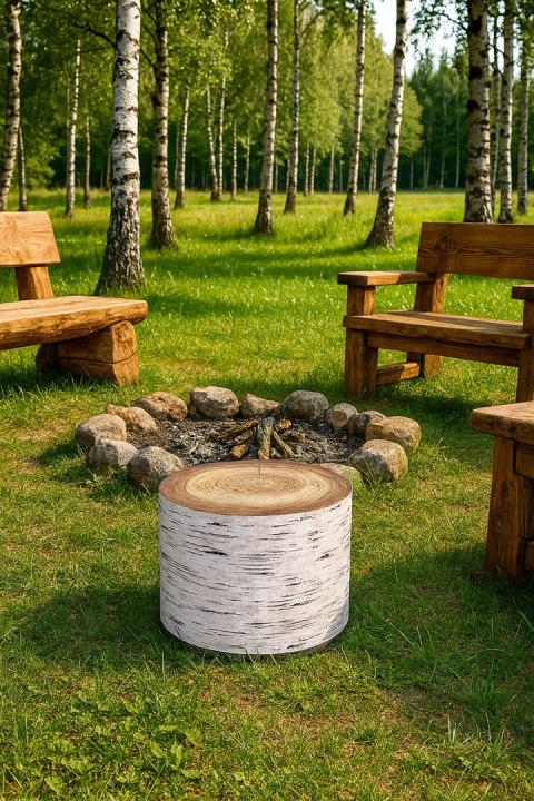 Pufa Codura Wodoodporna do Domu i Ogrodu - wzór Alba, Elegancka, Wygodna, Stabilna, Zamek Błyskawiczny, 40 cm, Bertoni