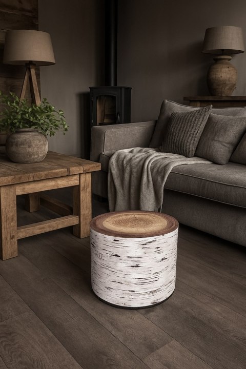 Pufa Codura Wodoodporna do Domu i Ogrodu - wzór Alba, Elegancka, Wygodna, Stabilna, Zamek Błyskawiczny, 40 cm, Bertoni