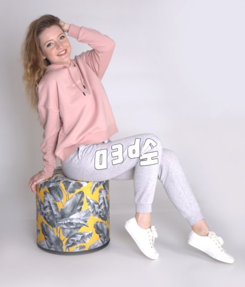 Pufa Codura Wodoodporna do Domu i Ogrodu - wzór Bananeria, Elegancka, Wygodna, Stabilna, Zamek Błyskawiczny, 40 cm, Bertoni