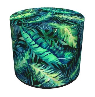 Pufa Codura Wodoodporna do Domu i Ogrodu - wzór Calipso, Elegancka, Wygodna, Stabilna, Zamek Błyskawiczny, 40 cm, Bertoni