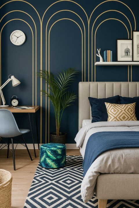 Pufa Codura Wodoodporna do Domu i Ogrodu - wzór Calipso, Elegancka, Wygodna, Stabilna, Zamek Błyskawiczny, 40 cm, Bertoni