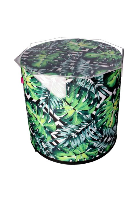 Pufa Codura Wodoodporna do Domu i Ogrodu - wzór Kostaryka, Elegancka, Wygodna, Stabilna, Zamek Błyskawiczny, 40 cm, Bertoni