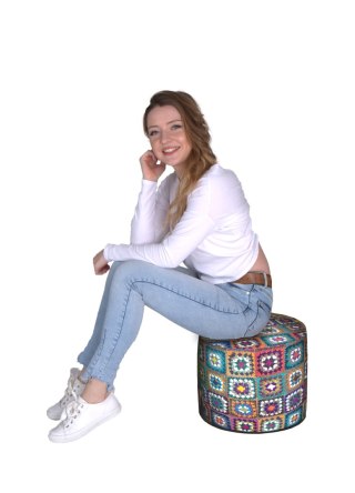 Pufa Walec Codura GR Frania 40x40 cm