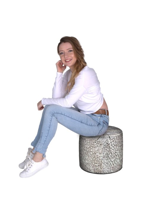 Pufa Walec Codura GR Olcha 40x40 cm