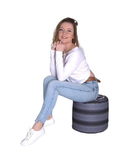 Pufa Walec Codura GR Tyres 40x40 cm