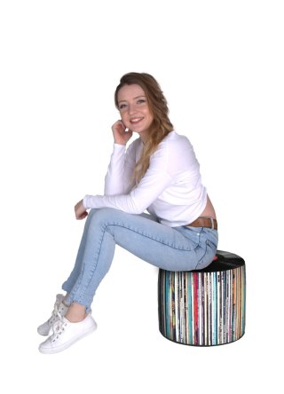 Pufa Walec Codura GR Vinyl 40x40 cm