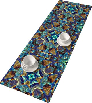 Bieżnik na stół Barcelona 95×33 cm - ekologiczny filc, ochrona stołu, dekoracyjny wzór, Bertoni