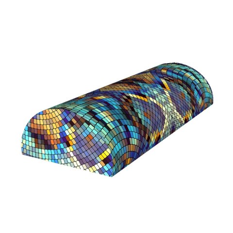 Poduszka półwałek Barcelona 10x40 cm - ergonomiczna, z pianką memory, pod plecy, kark i szyję, dekoracyjna - Bertoni