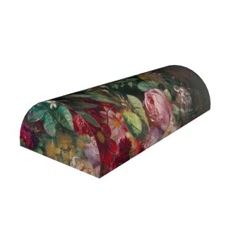 Poduszka półwałek Bukiet 10x40 cm - ergonomiczna, z pianką memory, pod plecy, kark i szyję, dekoracyjna - Bertoni