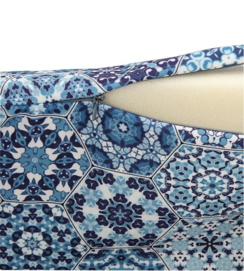 Poduszka półwałek Malaga 10x40 cm - ergonomiczna, z pianką memory, pod plecy, kark i szyję, dekoracyjna - Bertoni