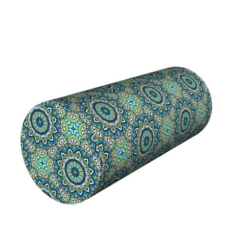 Poduszka rehabilitacyjna wałek Anais Ø15x40 cm - welur, pianka memory foam, do podparcia karku i pleców, Bertoni